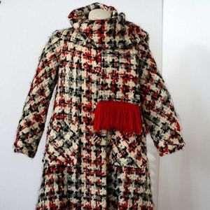 Vintage Lilli Ann Tweed Coat Size 6-8 1960s